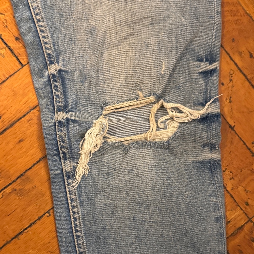 Distressed Light Blue Jeans - Picture 3 of 5